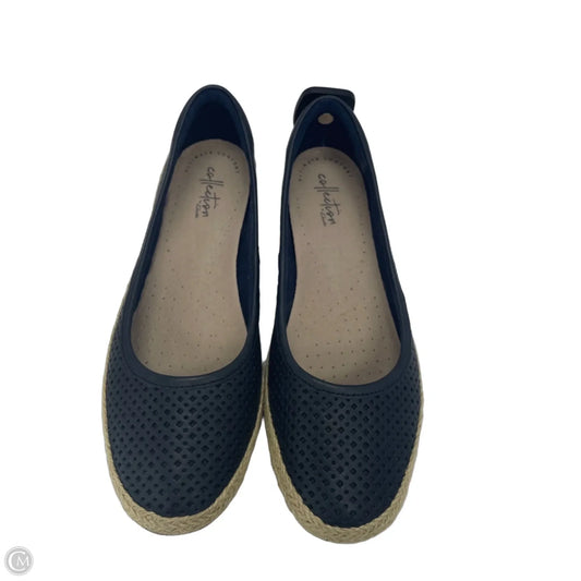 Shoes Flats By Clarks In Navy, Size: 7.5
