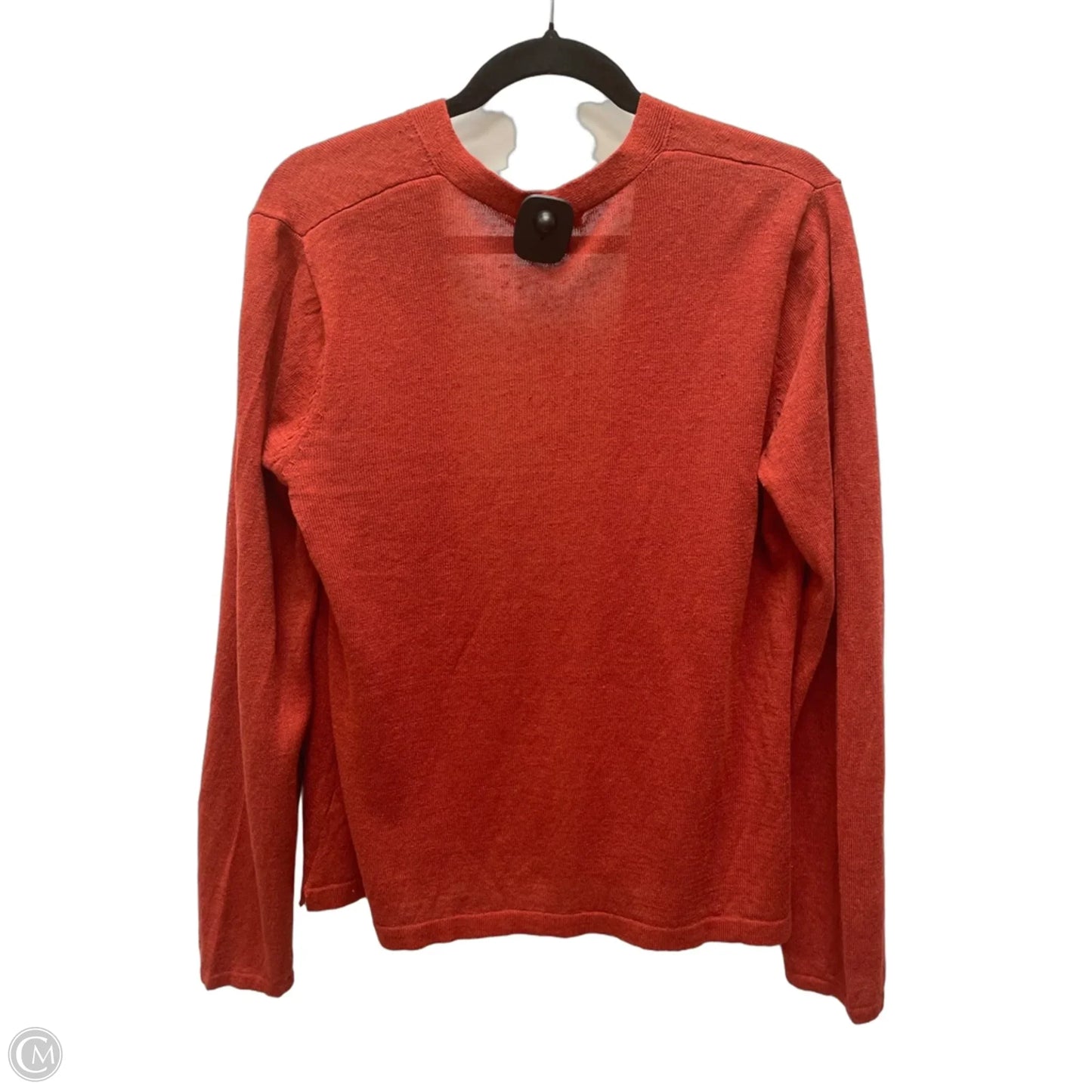 Sweater Cardigan By J. Jill In Orange, Size: M