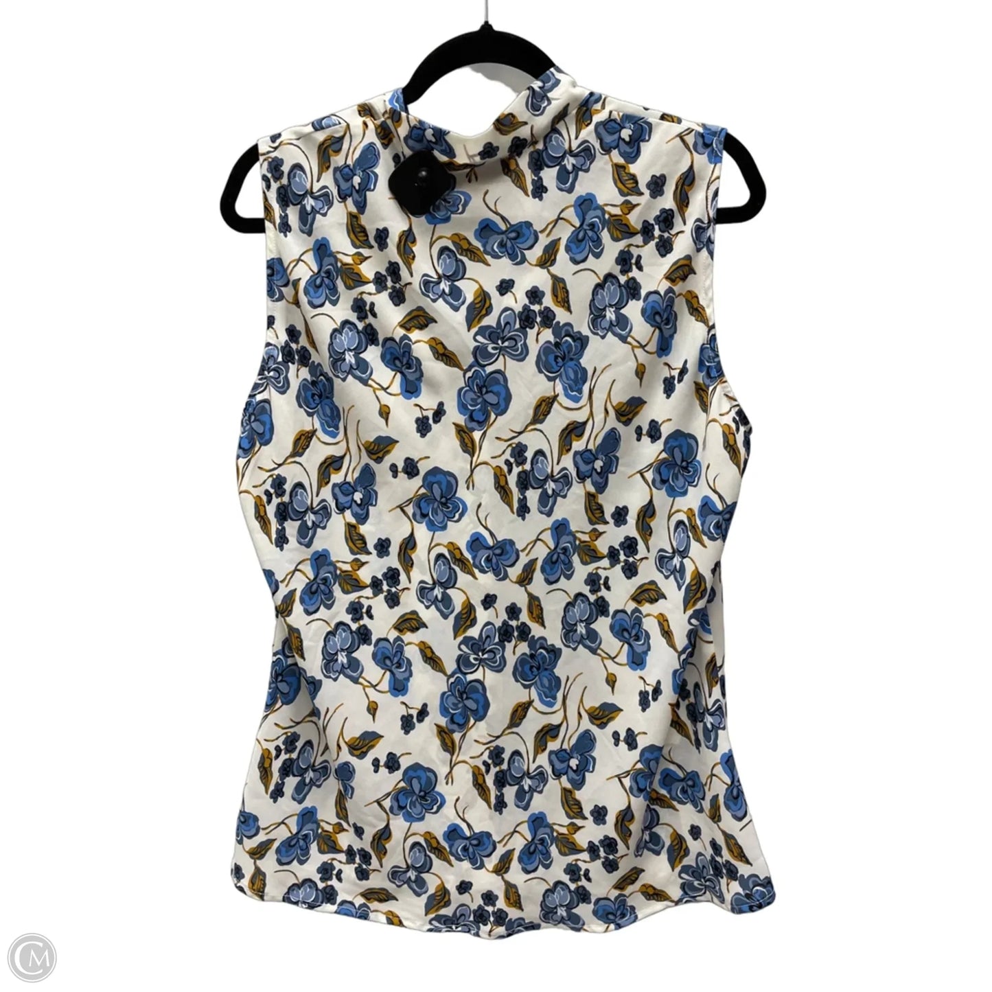 Blouse Sleeveless By Kasper In Floral Print, Size: Xl