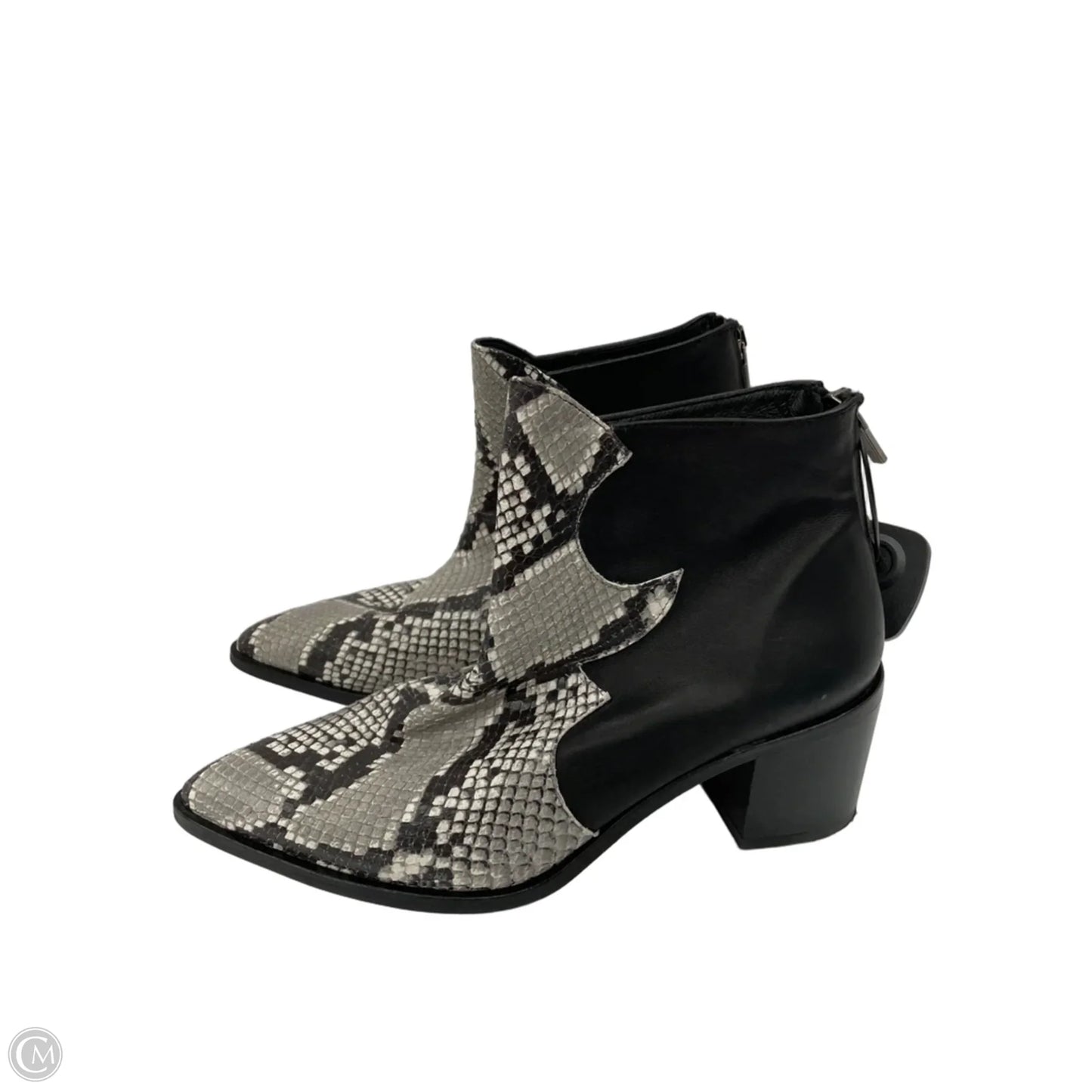 Boots Western By Clothes Mentor In Snakeskin Print, Size: 7.5