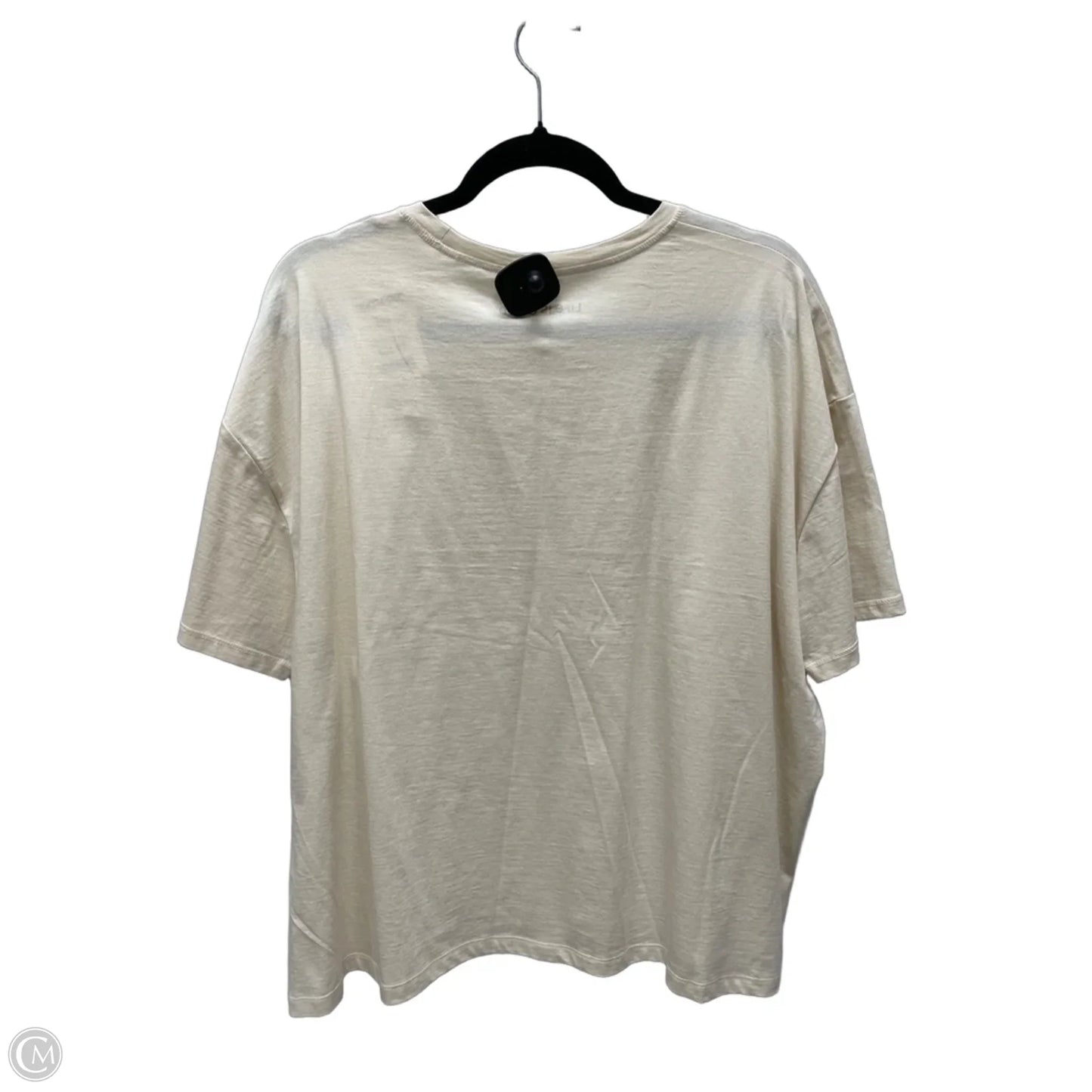 Top Short Sleeve Basic By Life Is Good In Beige, Size: 2x