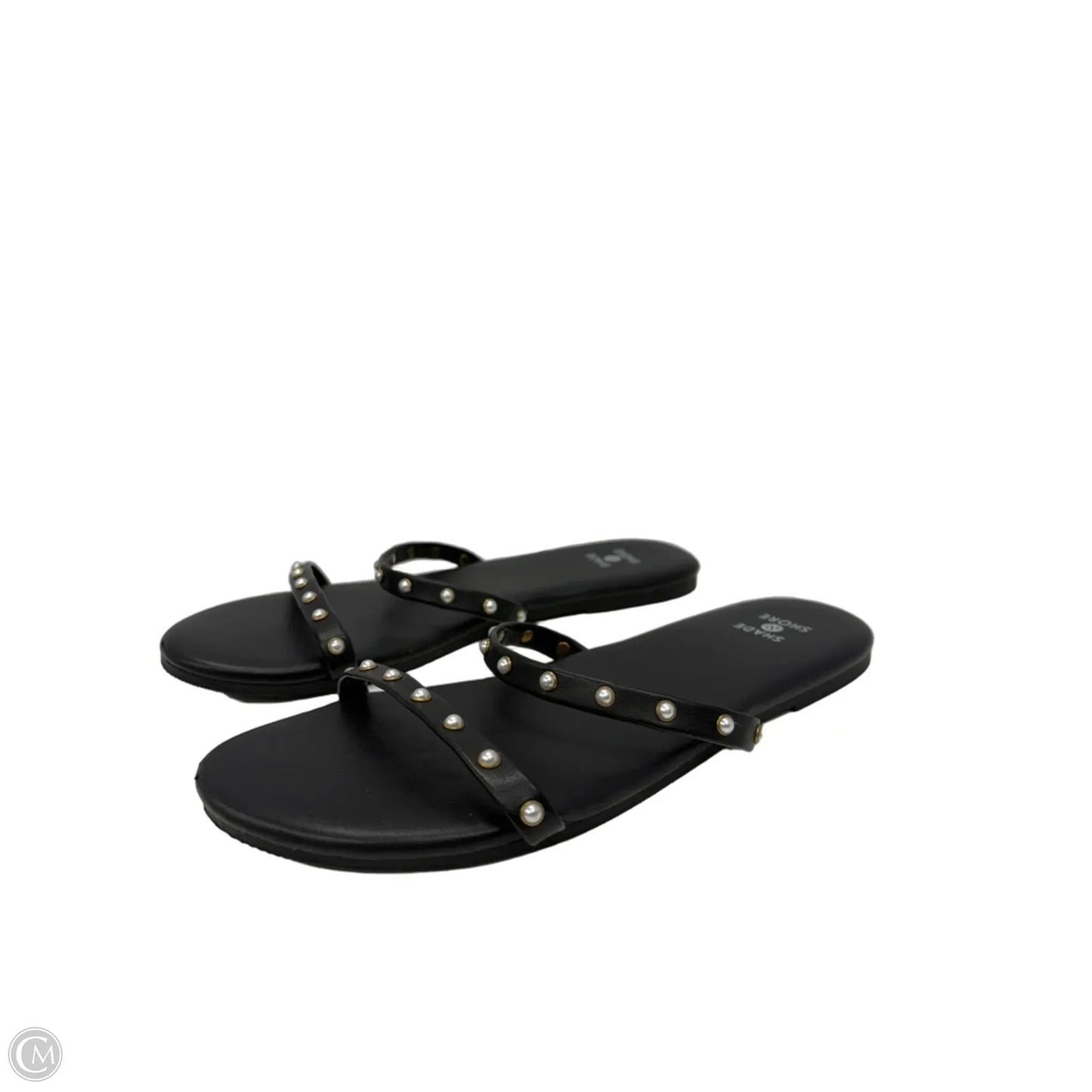 Sandals Flats By Shade & Shore In Black, Size: 6