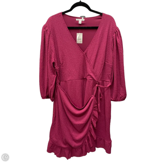 Dress Casual Short By Cato In Purple, Size: 1x