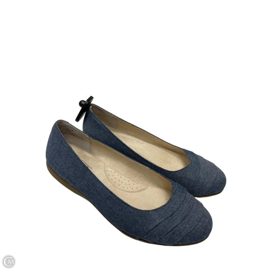 Shoes Flats By Cliffs By White Mountain In Blue Denim, Size: 7.5