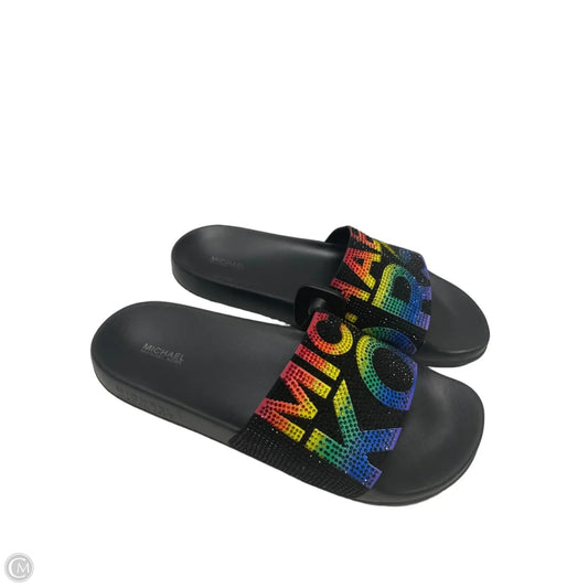 Sandals Designer By Michael Kors In Multi-colored, Size: 10