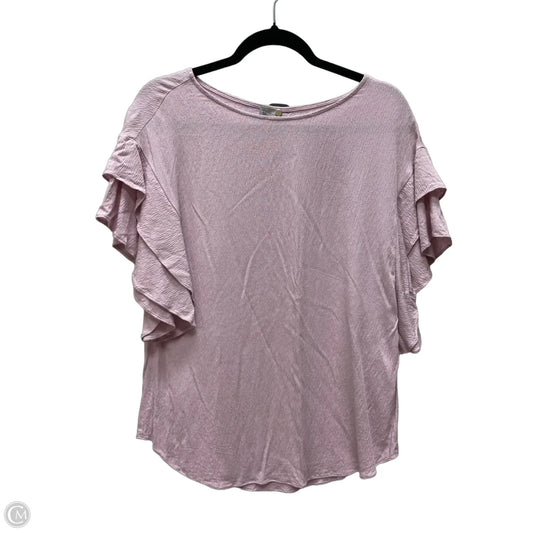 Top Short Sleeve By Chicos In Purple, Size: S