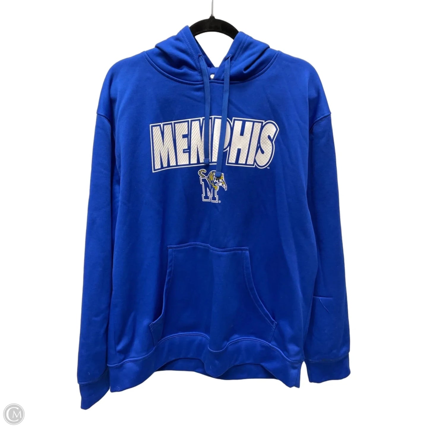 Sweatshirt Hoodie By Russel Athletic In Blue, Size: L