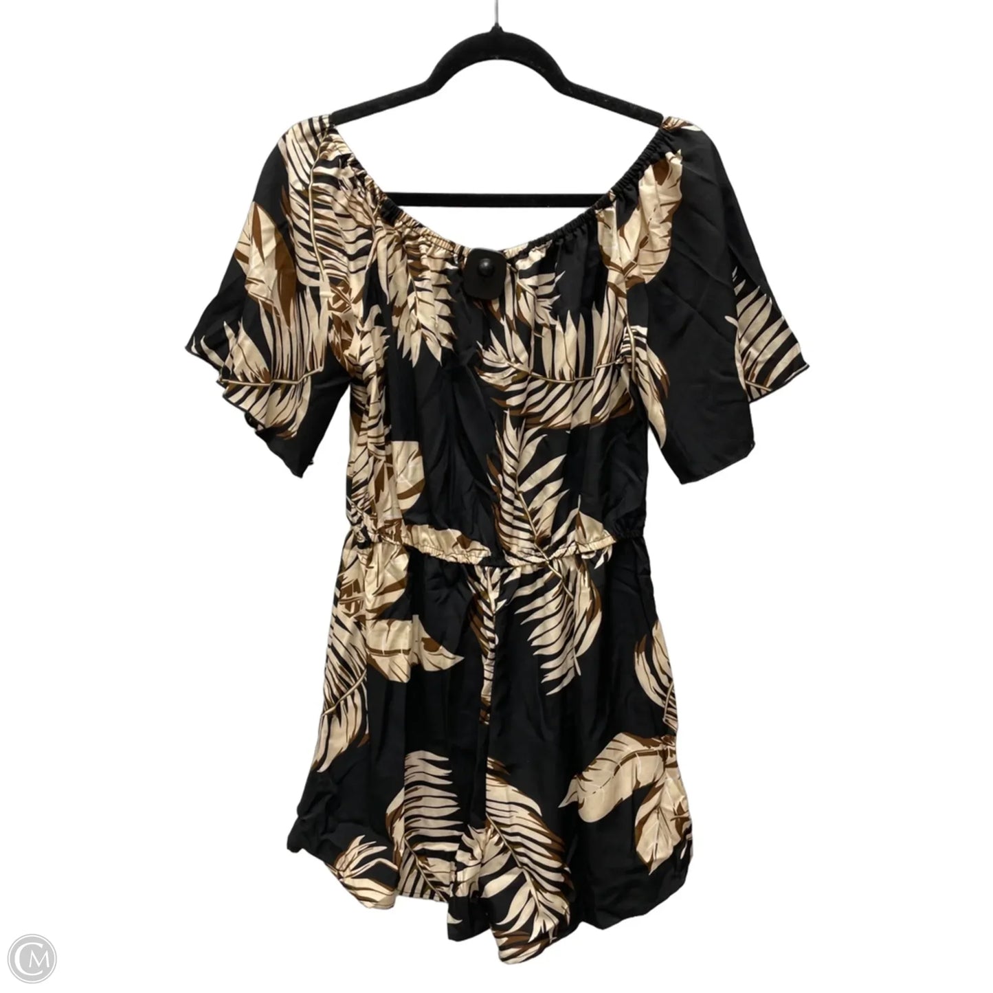 Romper By Clothes Mentor In Floral Print, Size: L