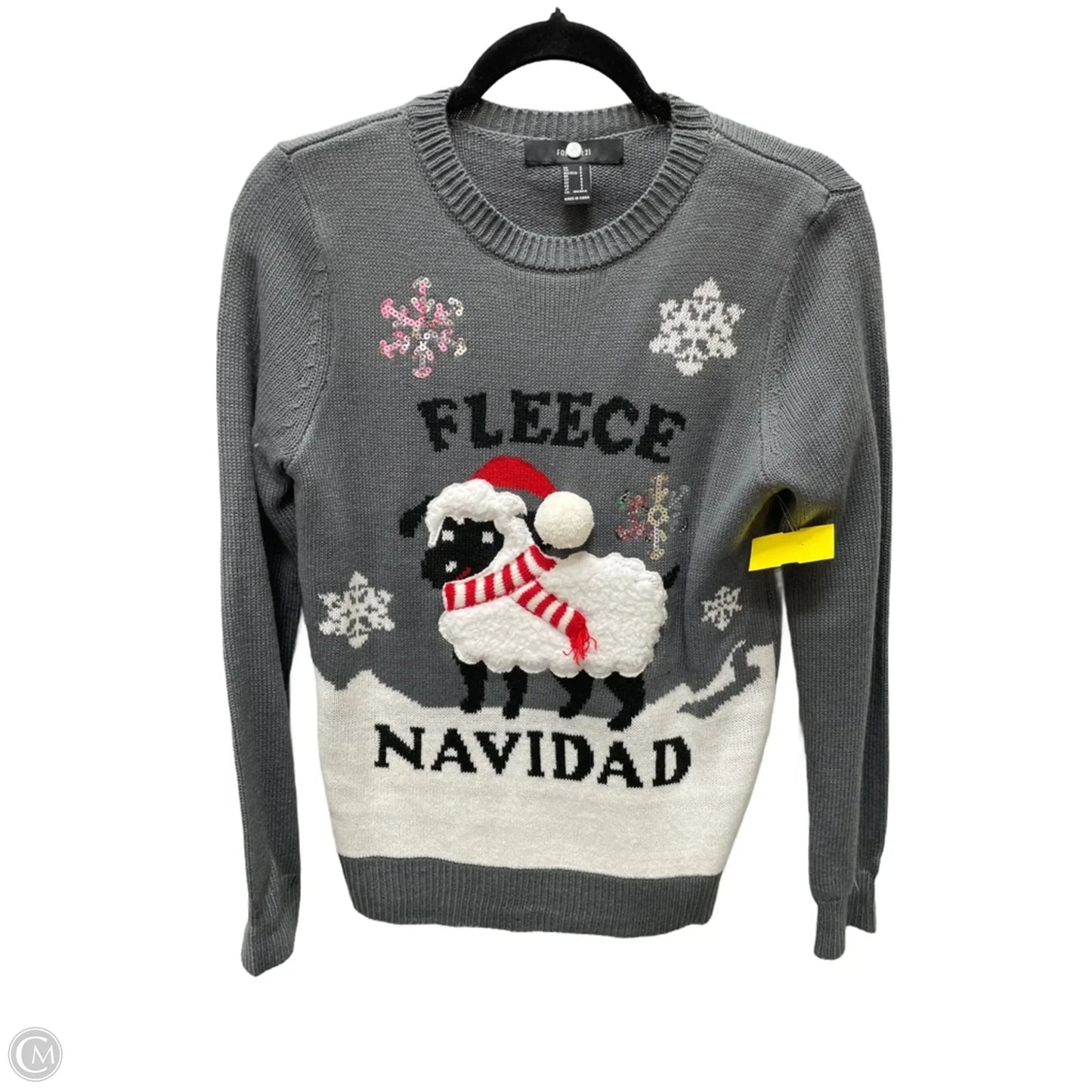 Sweater By Forever 21 In Grey, Size: S