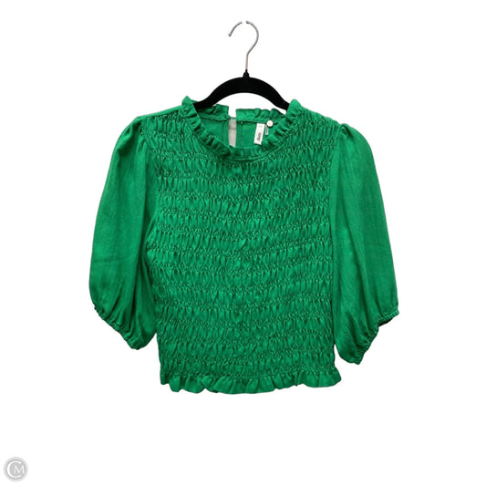 Top Short Sleeve By Glam In Green, Size: M