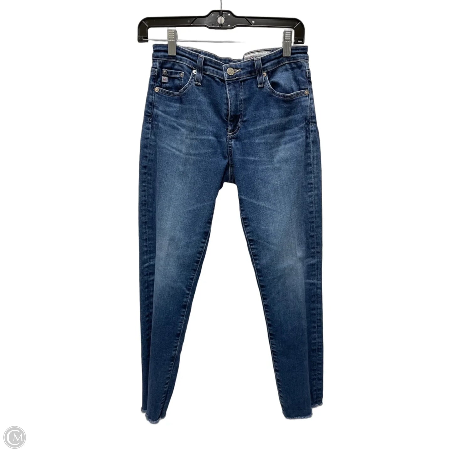 Jeans Skinny By Ag Jeans In Blue Denim, Size: 4