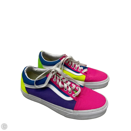 Shoes Sneakers By Vans In Multi-colored, Size: 9