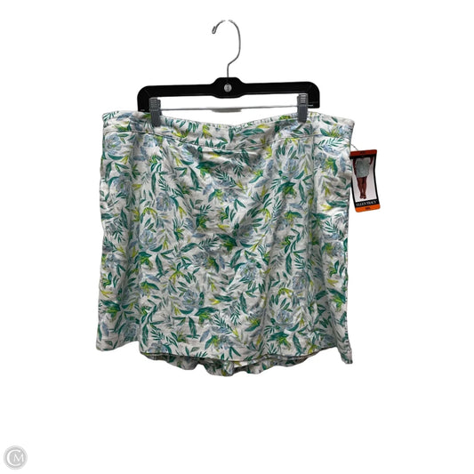 Skort By Ellen Tracy In Floral Print, Size: 20