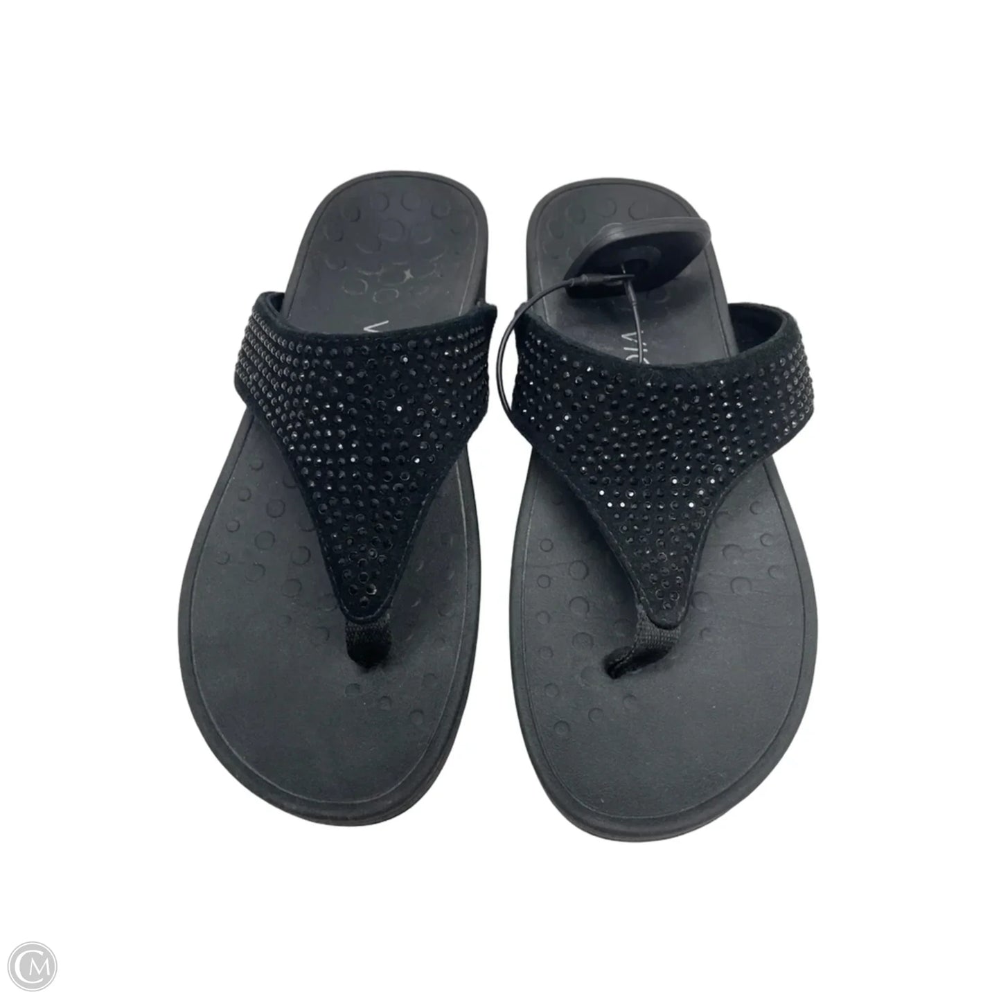 Sandals Heels Wedge By Vionic In Black, Size: 6