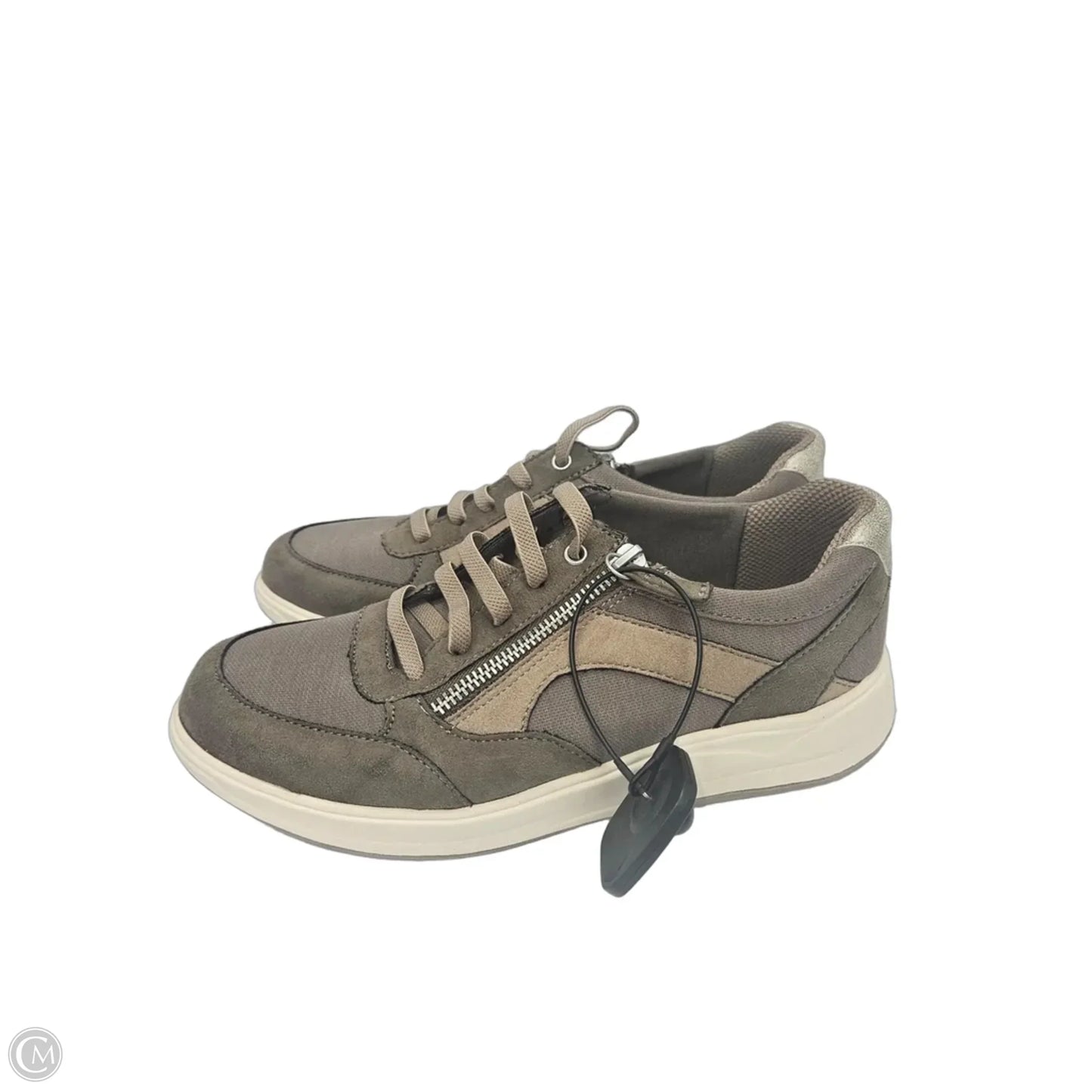 Shoes Sneakers By Bzees In Brown & Tan, Size: 9