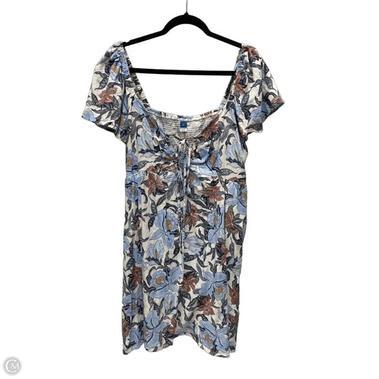 Dress Casual Short By Old Navy In Floral Print, Size: Xl