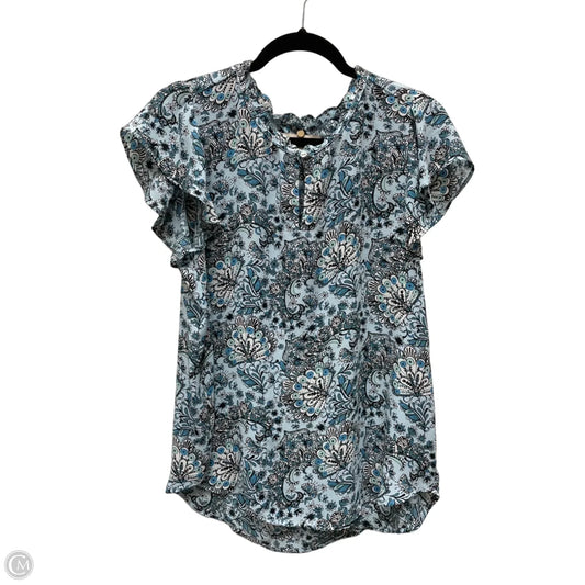 Blouse Sleeveless By Loft In Floral Print, Size: L