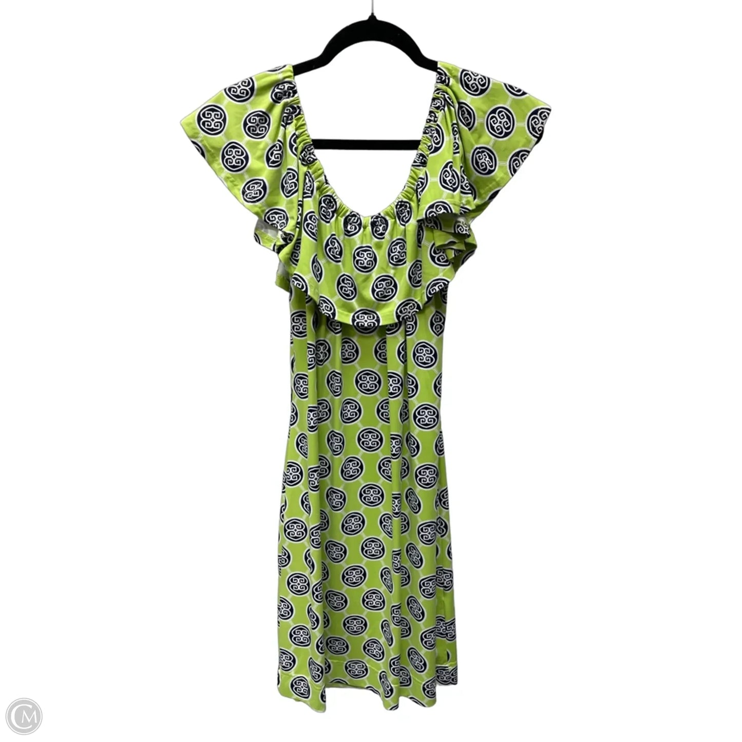 Dress Casual Short By Lulu B In Geometric Pattern, Size: Xl