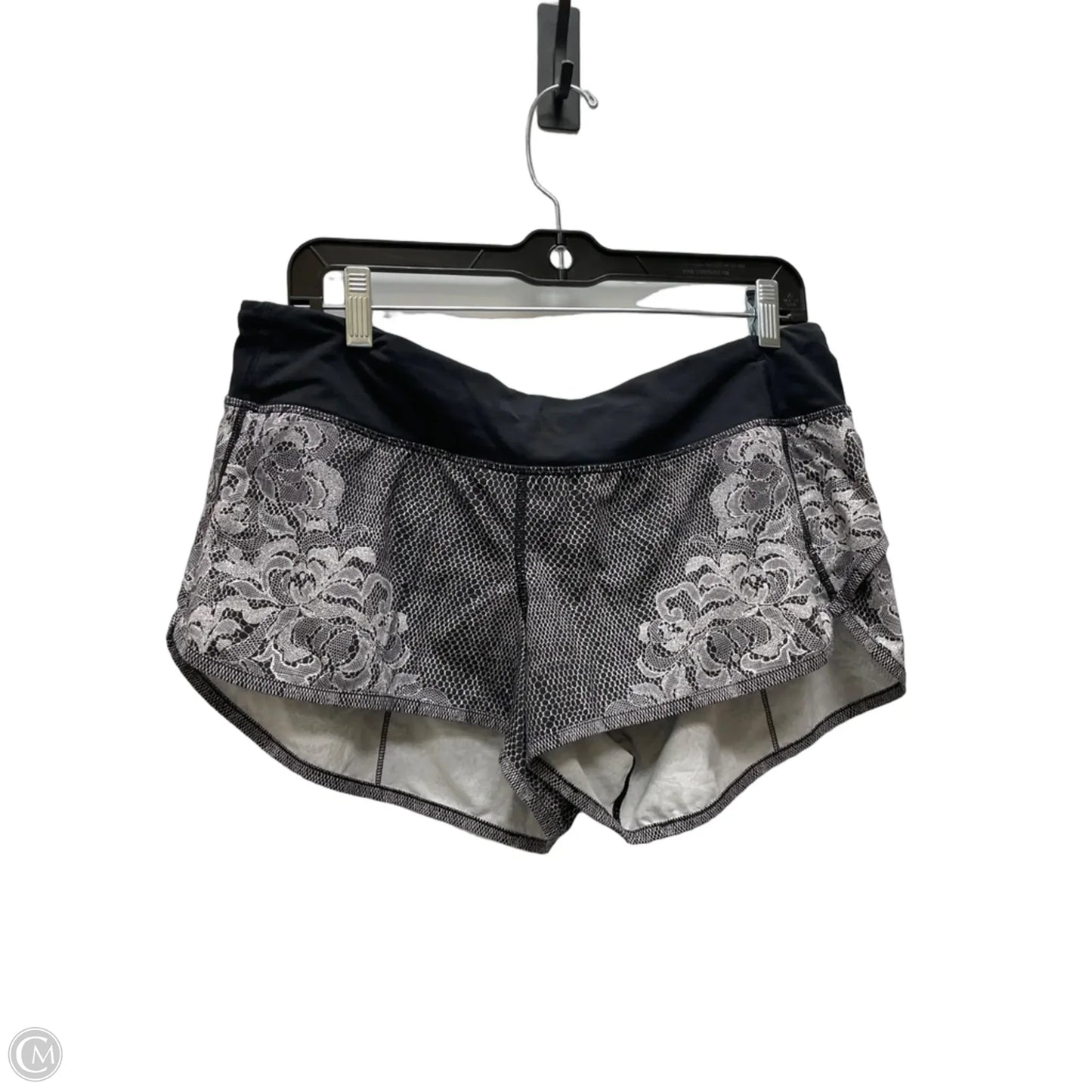 Athletic Shorts By Lululemon In Floral Print, Size: 10