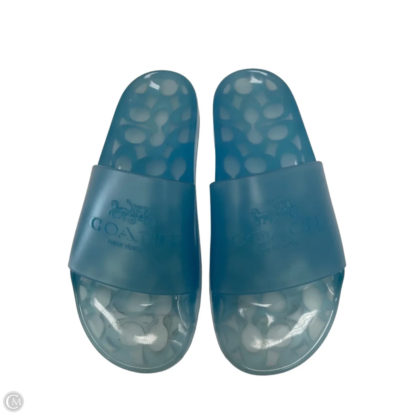 Sandals Designer By Coach In Blue, Size: 8.5