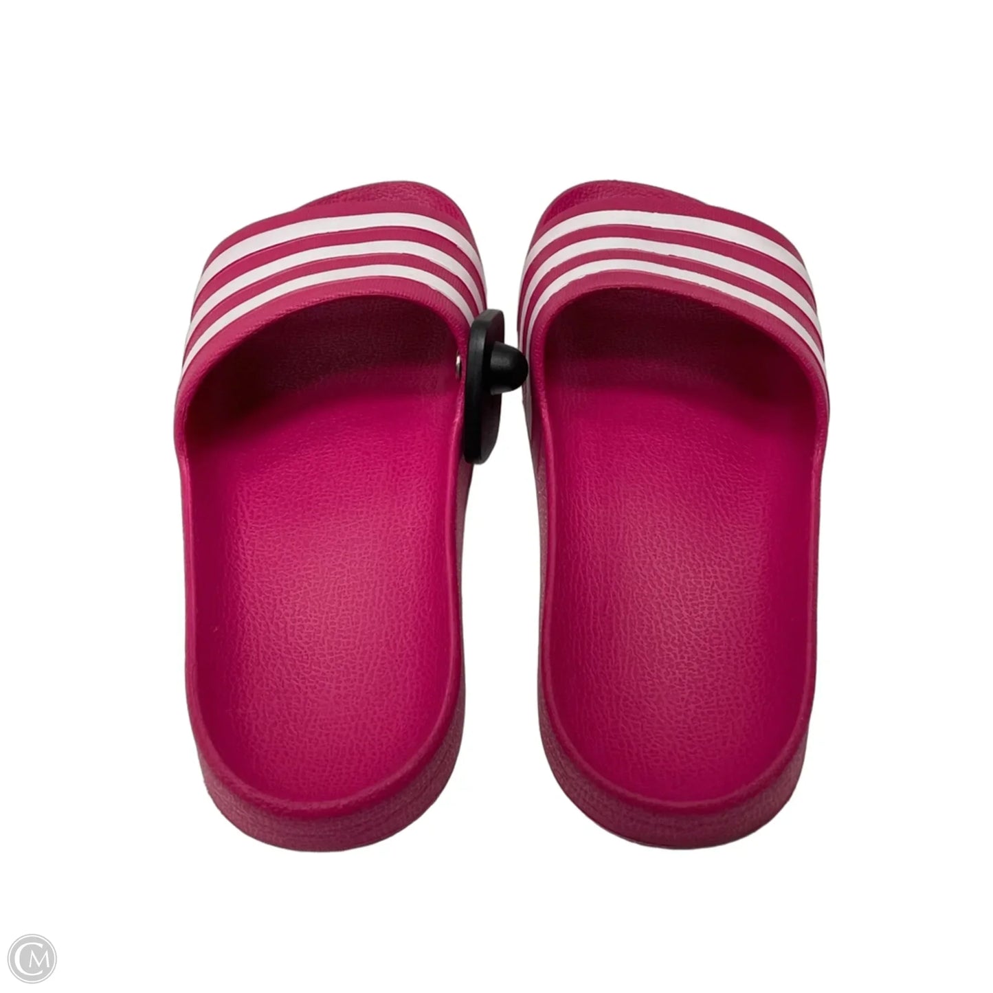 Sandals Flats By Adidas In Pink & White, Size: 8