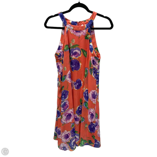 Dress Casual Short By Betsey Johnson In Floral Print, Size: M