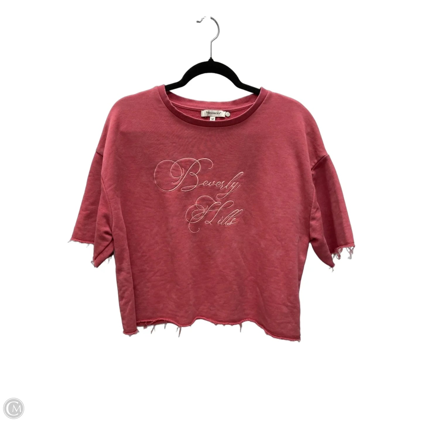Top Short Sleeve By Francesca's In Pink, Size: M