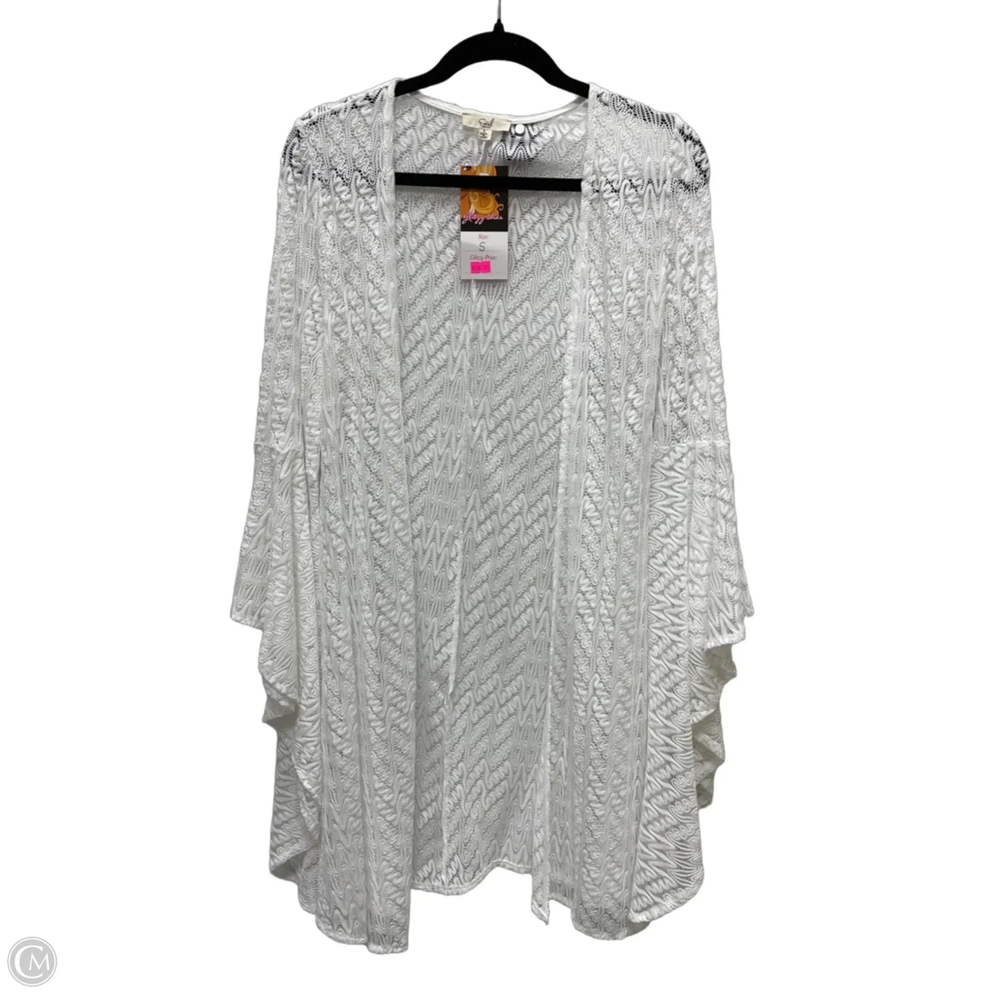 Cardigan By Easel In White, Size: S