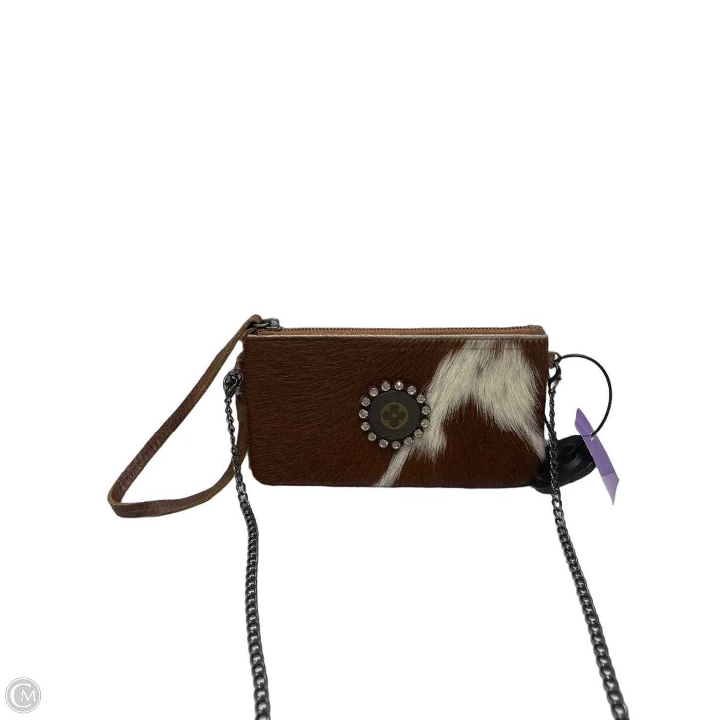 Crossbody Leather By genuine leather, Size: Small