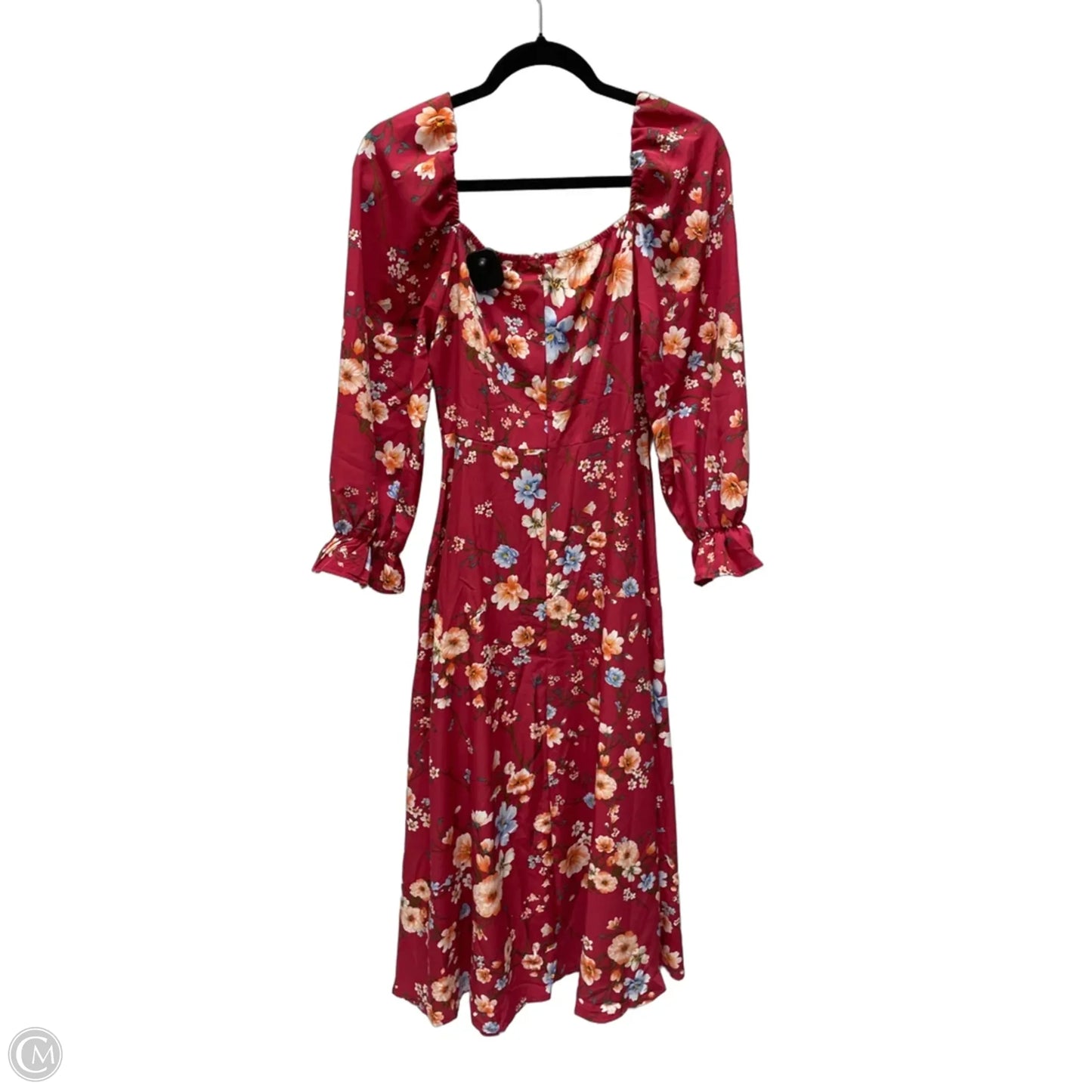 Dress Casual Short By Shein In Floral Print, Size: M