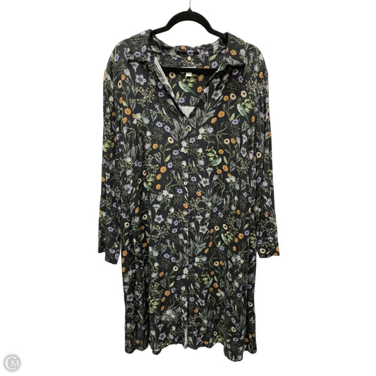 Dress Casual Short By J. Jill In Floral Print, Size: Xl