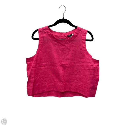Top Sleeveless By Express In Pink, Size: L