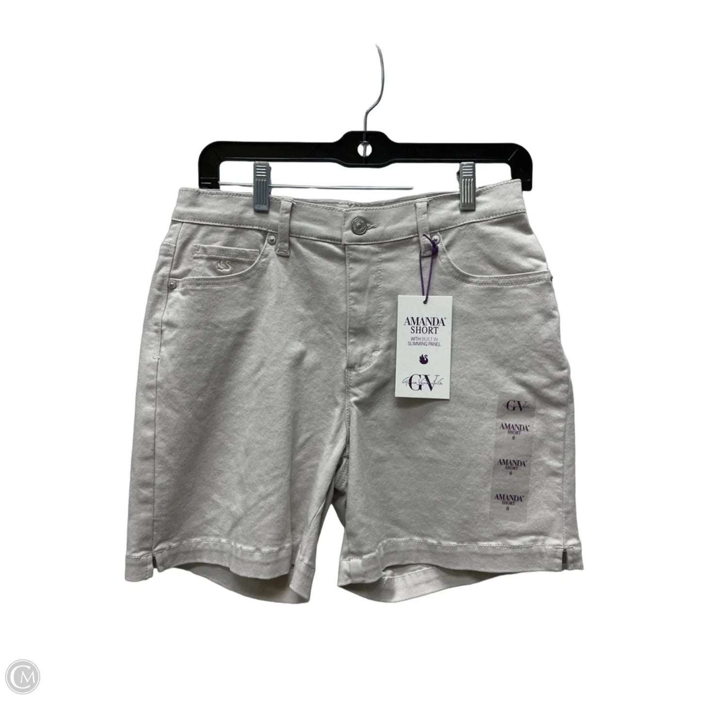 Shorts By Gloria Vanderbilt In Tan Denim, Size: 6