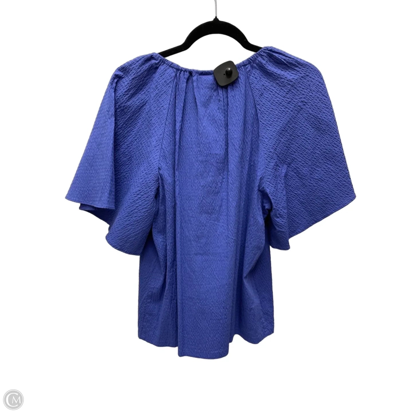 Top Short Sleeve By A New Day In Blue, Size: L
