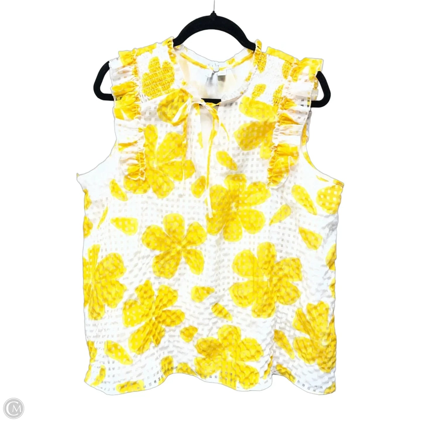 Blouse Sleeveless By Cato In Floral Print, Size: Xl
