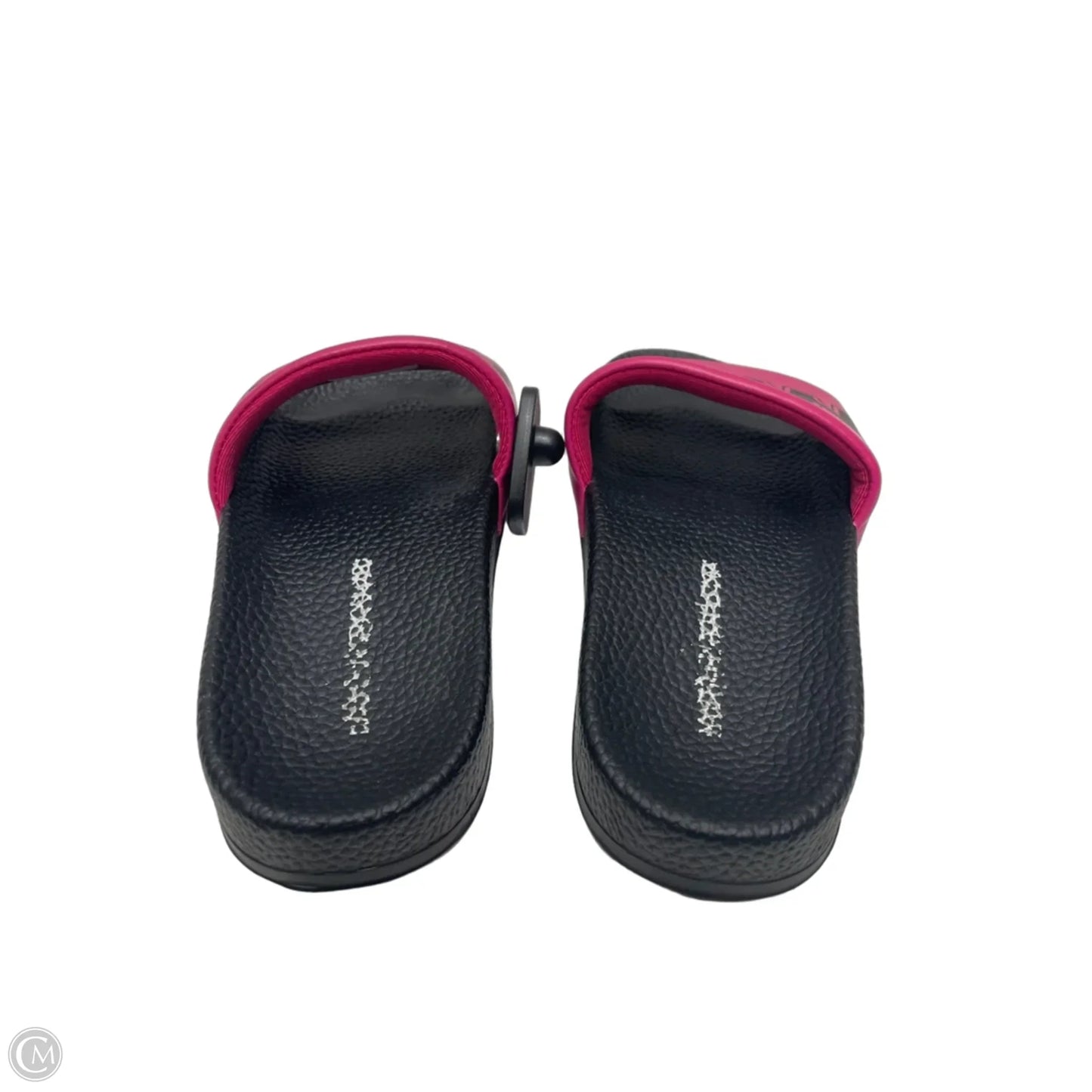 Sandals Flats By Cma In Black & Pink, Size: 7.5