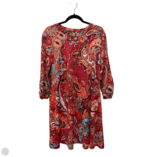 Dress Casual Short By Agb In Floral Print, Size: Xl