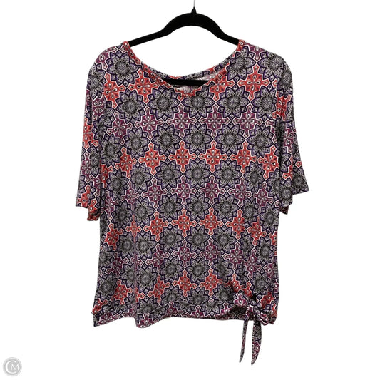 Top Short Sleeve By East 5th In Floral Print, Size: L