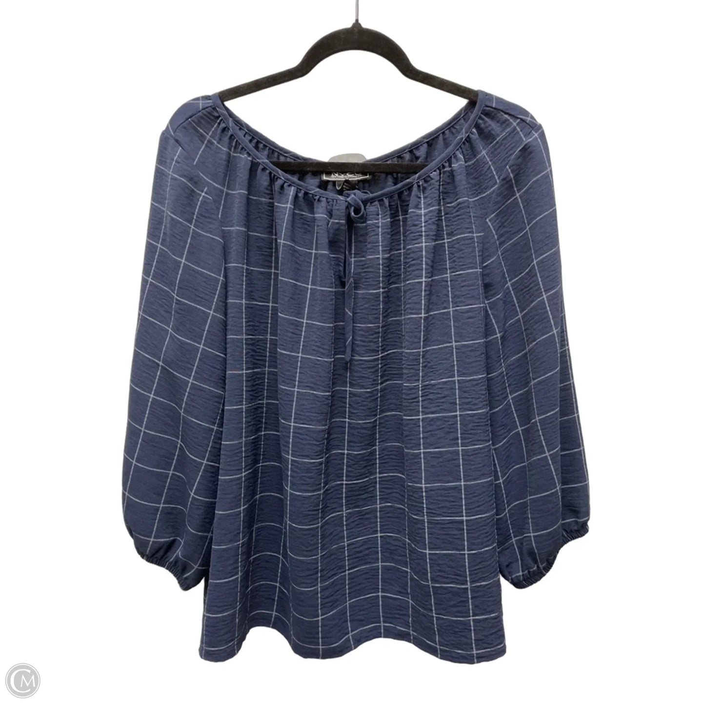 Top Short Sleeve By Clothes Mentor In Navy, Size: 2x