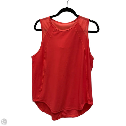 Athletic Tank Top By Lululemon In Red, Size: L