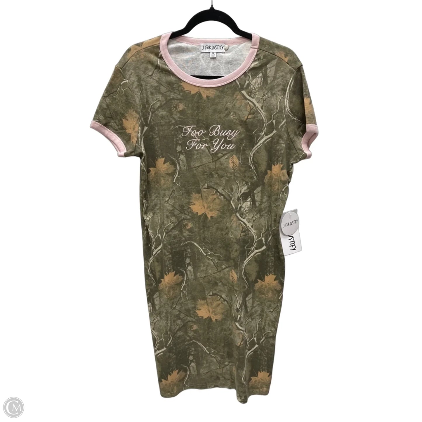 Dress Casual Short By J For Justify In Camouflage Print, Size: 1x