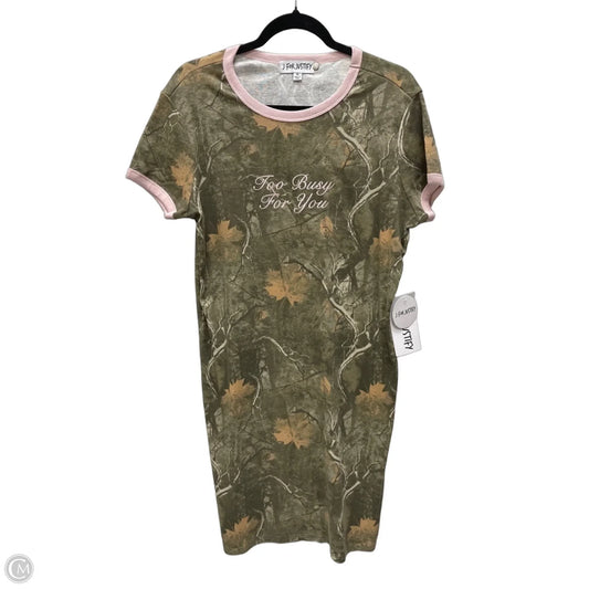 Dress Casual Short By J For Justify In Camouflage Print, Size: 1x