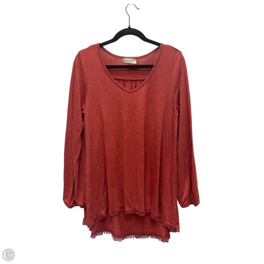 Top Long Sleeve By Altard State In Red, Size: M