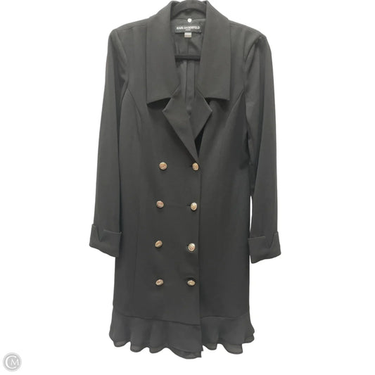 Blazer Designer By Karl Lagerfeld In Black, Size: L