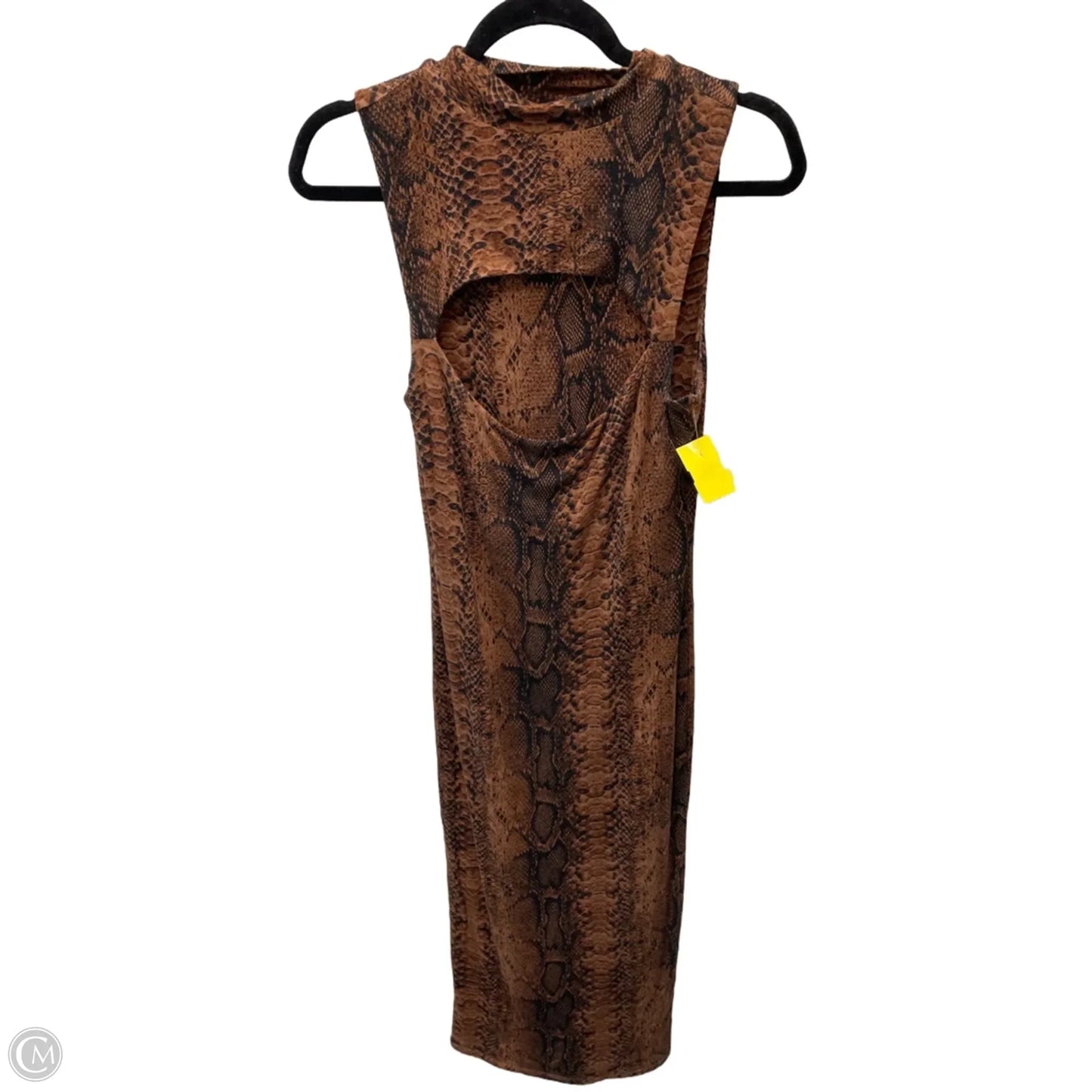 Dress Casual Maxi By Bar Iii In Snakeskin Print, Size: L