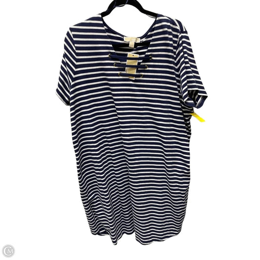 Dress Casual Short By Michael By Michael Kors In Striped Pattern, Size: 2x