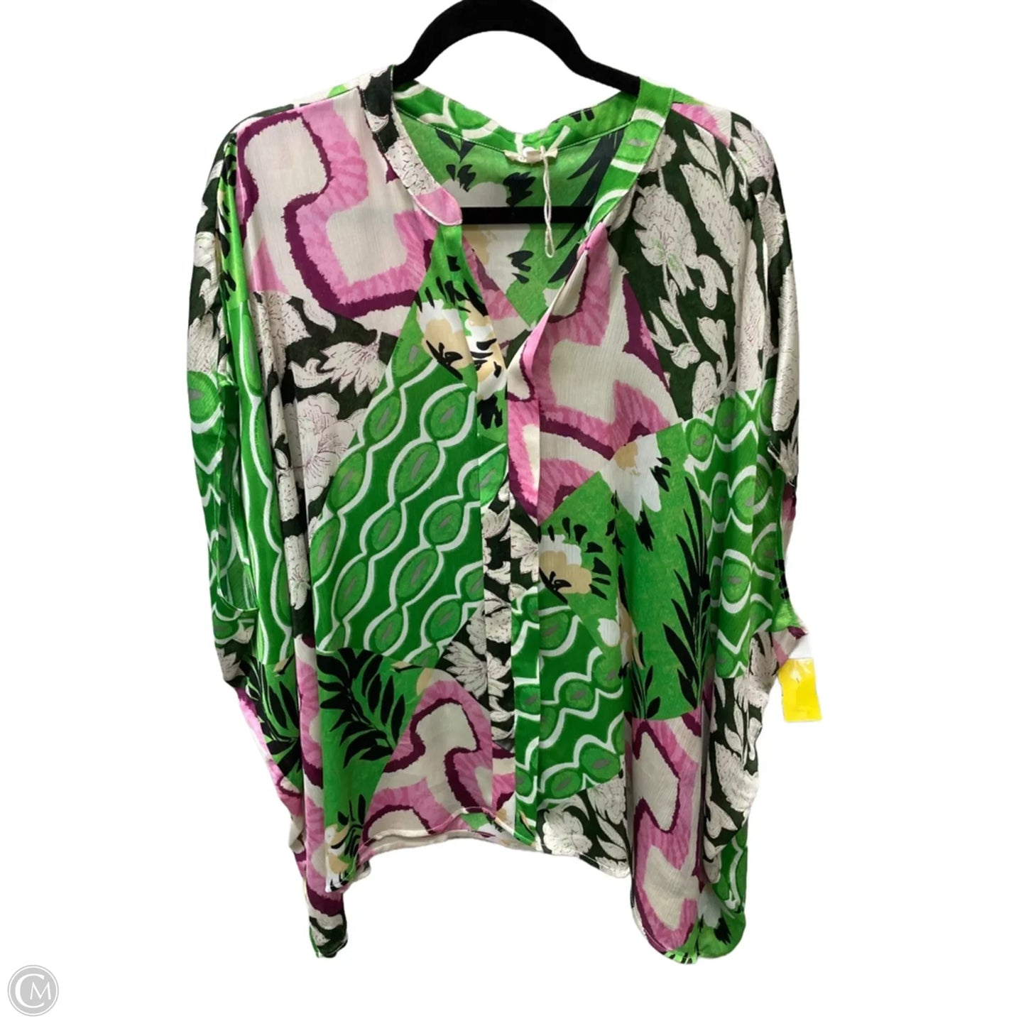 Top Short Sleeve By Jodifl In Floral Print, Size: M