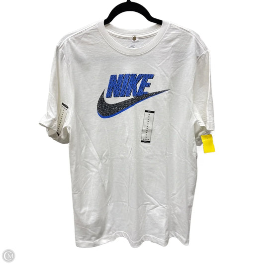 Top Short Sleeve By Nike Apparel In White, Size: M