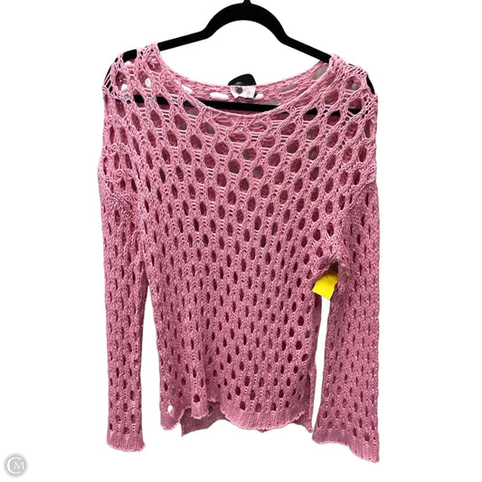 Sweater By Pink Lily In Pink, Size: S