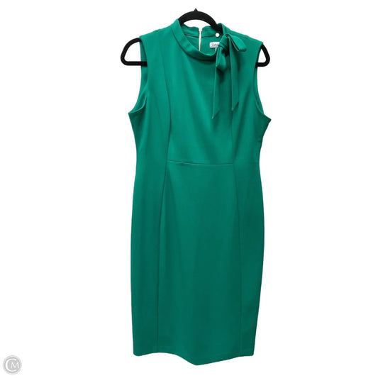 Dress Casual Short By Calvin Klein In Green, Size: L